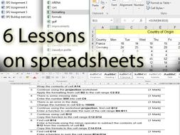 6 easy to use lessons to teach everything about Spreadsheets And MS Excel