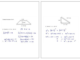 Full Worked Solutions to IGCSE Cambridge Maths.  8 Flipcharts (420 pages), 9 pdfs (over 200 pages)