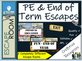 PE - End of Year Escape Rooms