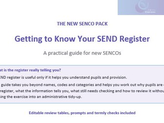 Getting to know your SEND Register