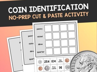 United States Coins Worksheets / US Coin Identification Money Math Activity