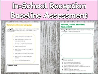 Reception Baseline Assessment