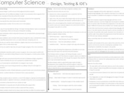 Computer Science - Design, Testing and IDE's