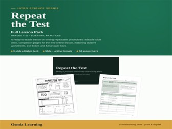 Repeat the Test: Reliable Data Full Pack