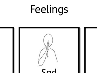 Feelings Makaton Signs