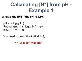 AQA YEAR 2: Acid base equilibria and the pH scale (lesson 1)