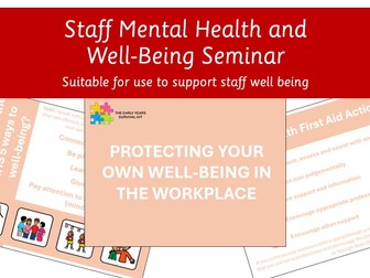 Staff mental health and well being seminar