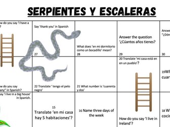 Snakes and Ladders (Mira 1 unit 3 and 4)
