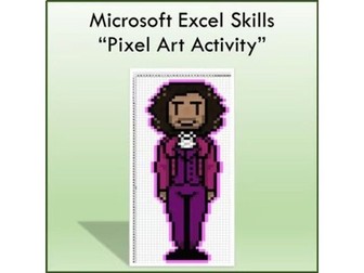 Pixel Art Lesson Activity for Teaching Microsoft Excel