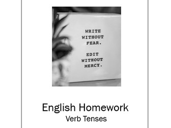 English Homework - Verb Tenses