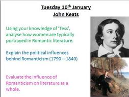Keats Poetry - AQA Aspects of Tragedy - Context