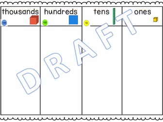 Place Value Mat 4 Digits