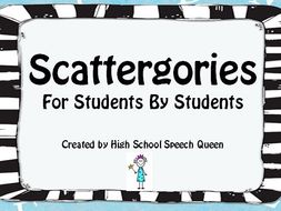 Scattergories: For Students by Students