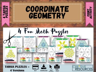 Coordinate Geometry and measurement  Puzzles