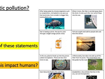 plastic pollution scheme of work- 5 lessons year 7 geography