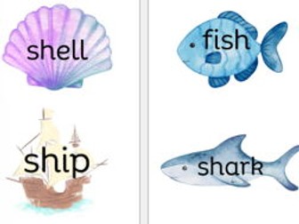 Phase 2 and Phase 3 mixed Under the Sea words