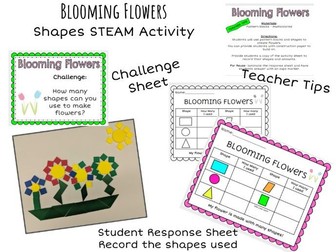 STEM - Kindergarten Shape Flowers