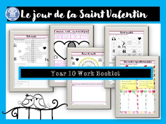 French Valentine's Day Year 10 La Saint Valentin