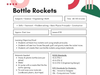 Constructing Bottle Rockets Lesson Plan