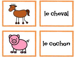 Les animaux de la ferme-Match Game