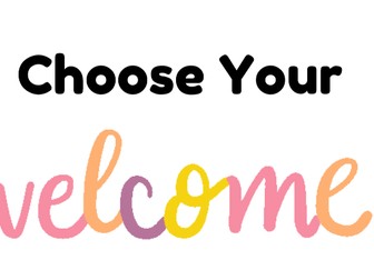 Classroom Greeting Signs