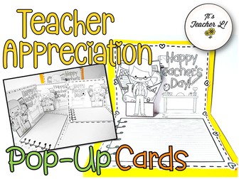 Teacher Appreciation | Teachers Day Pop-Up Card Project