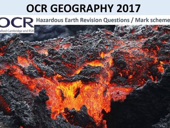 OCR Geography 2017 Hazardous Earth Revision Questions