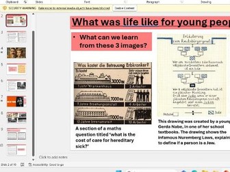 OCR B GCSE History living under nazi rule lesson 10- youth groups and education