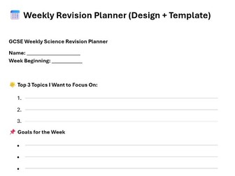 GCSE Exam Technique & Revision Toolkit – Practice Strategies, Timetables, Tips & Reflection Sheets