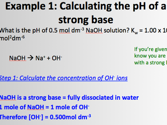 AQA Strong bases and associated calculations