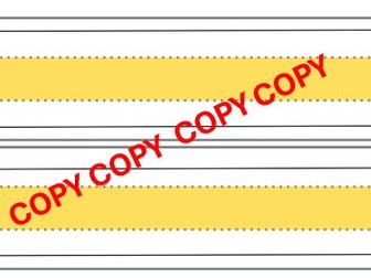 Handwriting Formation Display - highlighted lines