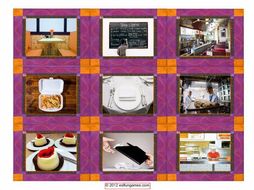 Restaurants, Fast Food & Eating Out Cards 4 Pages = 36 Cards