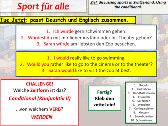 COMPLETE STIMMT HIGHER - module 2 unit 4 - SPORT FÜR ALLE