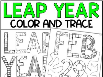 Leap Year Day Coloring Pages Sheets Activities 2024