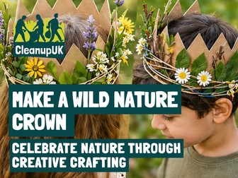 Make a Wild Nature Crown Activity Sheet - CleanupUK