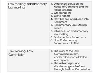 English Legal System work booklet for AQA A Level Law