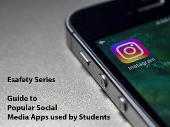 Guide to Different Social Media Apps with worksheet for Staff/Parents/Students