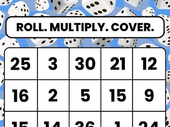 Multiplication Dice Game – Printable Board for KS2 Maths