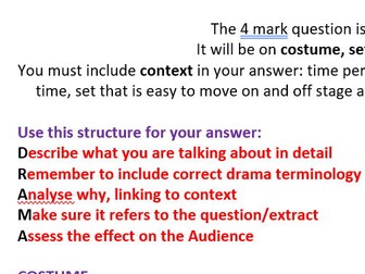 Blood Brothers Questions AQA GCSE Drama