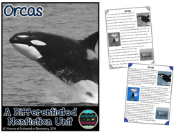 Differentiated Nonfiction Unit: Orcas