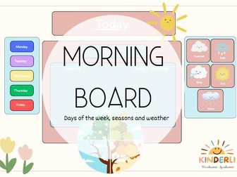Morning Meeting Board – Days, Weather and Seasons (EYFS Early Years)