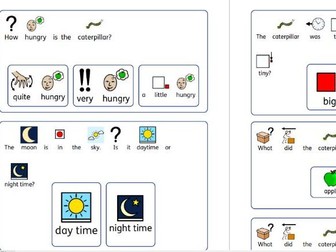 The Hungry Caterpillar - KS1 Comprehension Questions - Widget Based