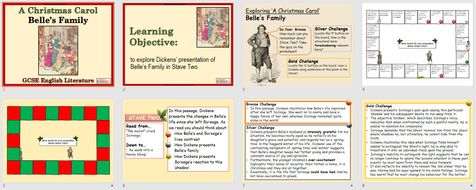 A Christmas Carol Gcse Belle S Family Teaching Resources
