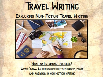 Travel Writing Scheme KS3 - Booklet Form