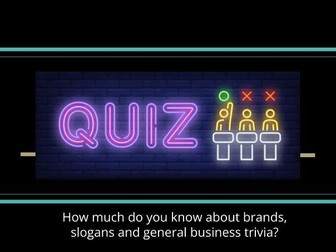 Business Quiz With Answers PPT - Logos, Brands, Trivia