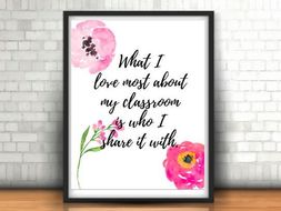 Teacher Gift, Poster, Teacher Art