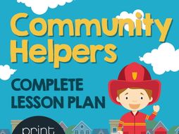 Community Helper Full Lesson Plan - PowerPoint, Worksheets, Games