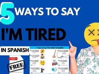 5 ways to say "I'm tired" in Spanish