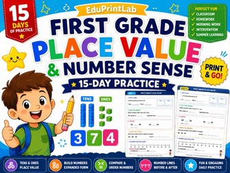 First Grade Place Value Math Practice