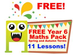 FREE Year 6 Maths Pack (Spring and Autumn Terms) - Booster and Revision Course.